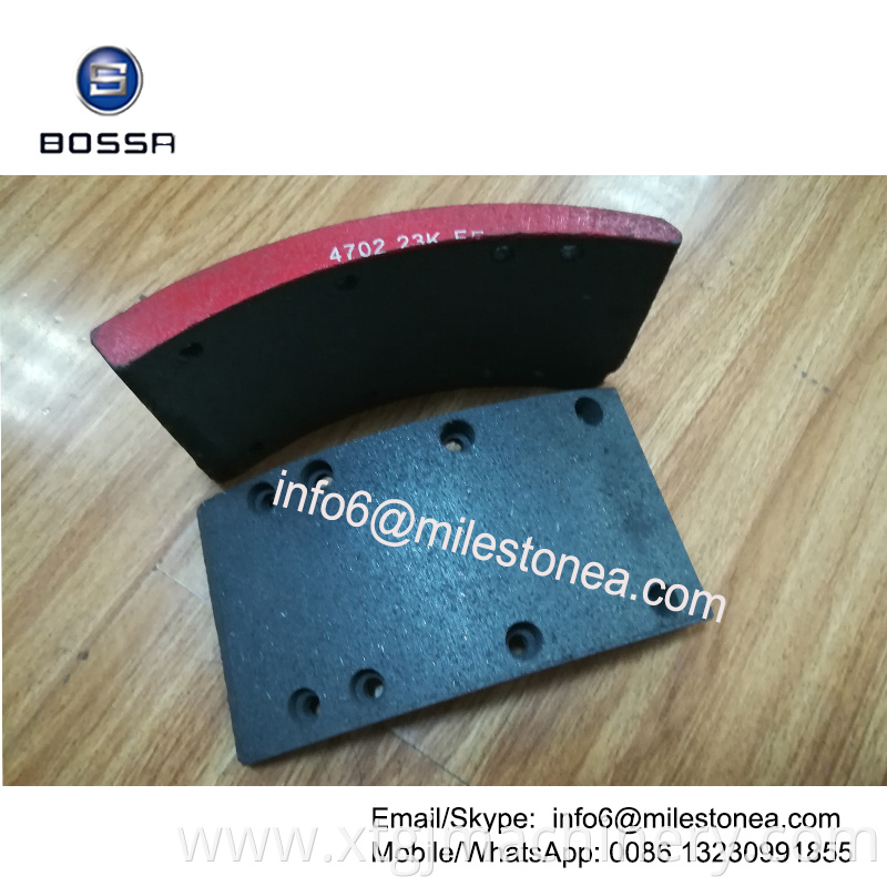 Truck trailer welding drum brake shoe lining 4702